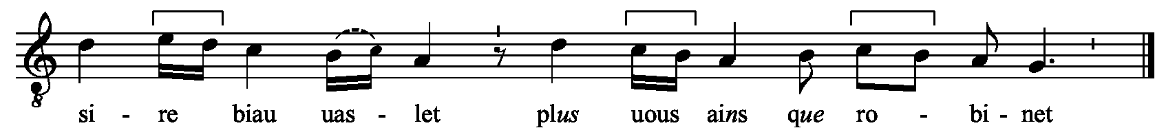 Refrain musical notation